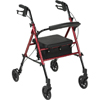Adjustable Height Rollator with 6 Inch Wheels - Blue